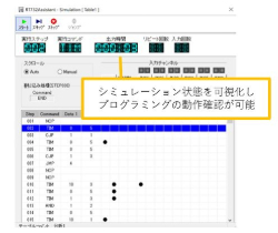 専用ソフトウェア RT732 Assistant の画面