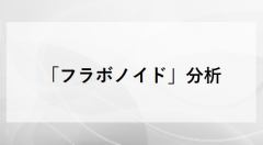 「フラボノイド」分析